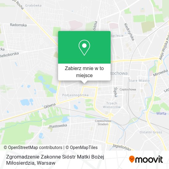 Mapa Zgromadzenie Zakonne Sióstr Matki Bożej Miłosierdzia