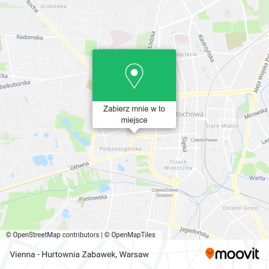 Mapa Vienna - Hurtownia Zabawek