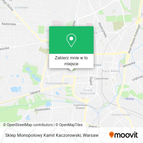 Mapa Sklep Monopolowy Kamil Kaczorowski