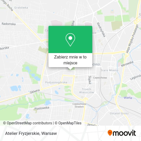 Mapa Atelier Fryzjerskie