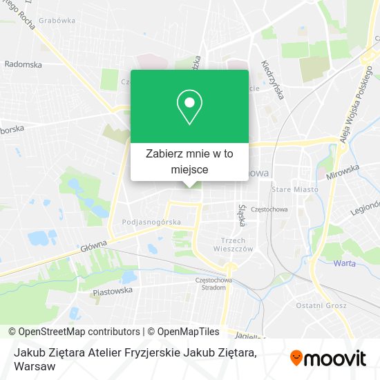 Mapa Jakub Ziętara Atelier Fryzjerskie Jakub Ziętara