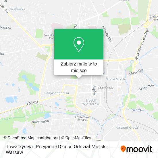 Mapa Towarzystwo Przyjaciół Dzieci. Oddział Miejski