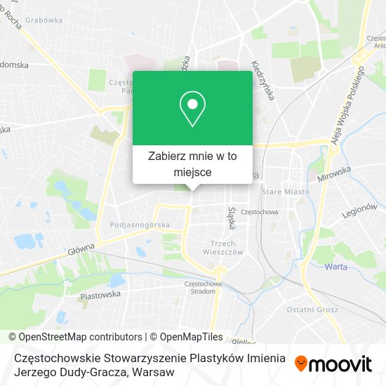 Mapa Częstochowskie Stowarzyszenie Plastyków Imienia Jerzego Dudy-Gracza