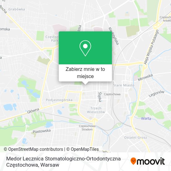 Mapa Medor Lecznica Stomatologiczno-Ortodontyczna Częstochowa