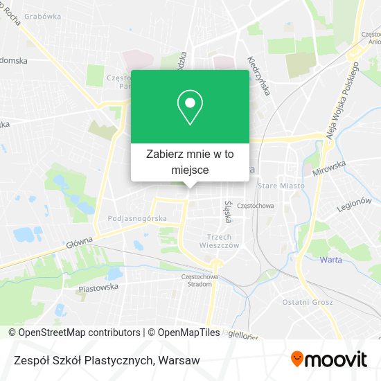 Mapa Zespół Szkół Plastycznych