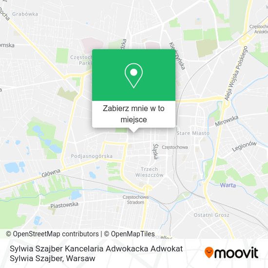 Mapa Sylwia Szajber Kancelaria Adwokacka Adwokat Sylwia Szajber