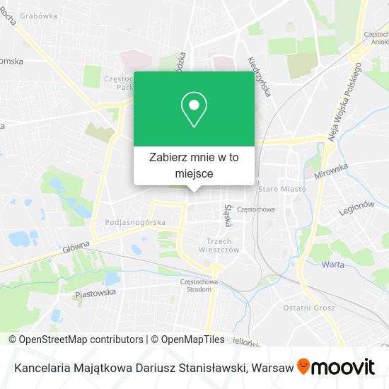 Mapa Kancelaria Majątkowa Dariusz Stanisławski