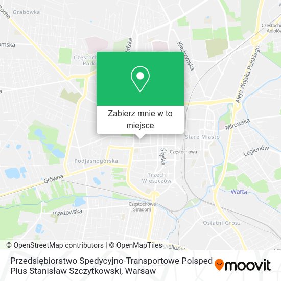 Mapa Przedsiębiorstwo Spedycyjno-Transportowe Polsped Plus Stanisław Szczytkowski