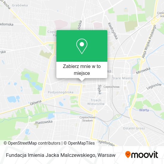 Mapa Fundacja Imienia Jacka Malczewskiego