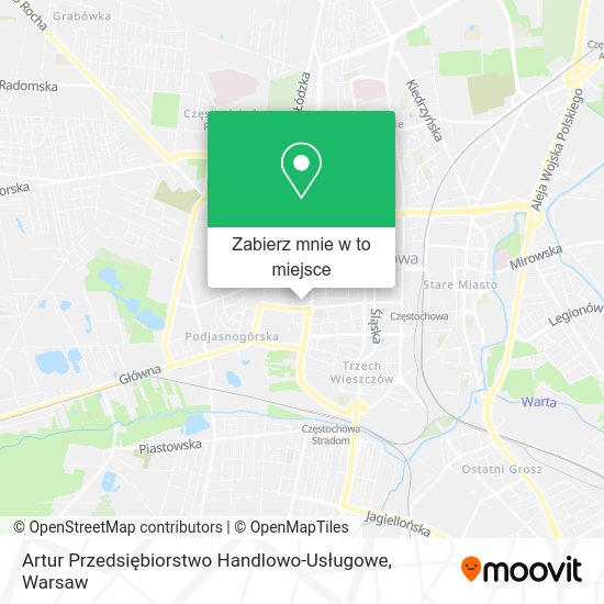 Mapa Artur Przedsiębiorstwo Handlowo-Usługowe