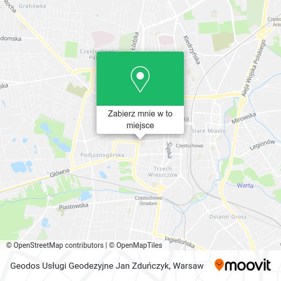 Mapa Geodos Usługi Geodezyjne Jan Zduńczyk