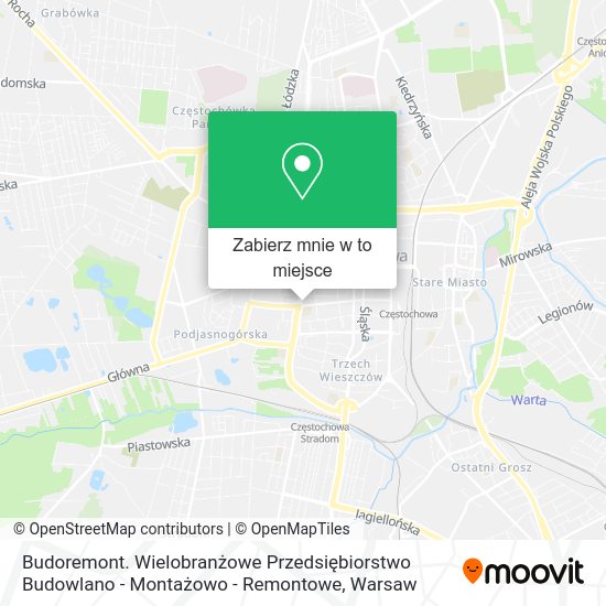 Mapa Budoremont. Wielobranżowe Przedsiębiorstwo Budowlano - Montażowo - Remontowe