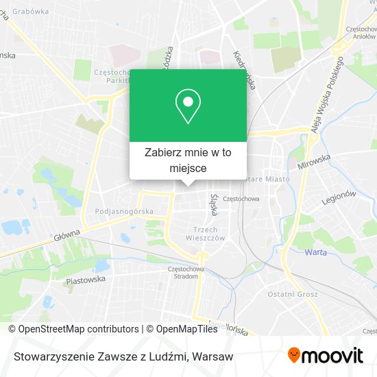 Mapa Stowarzyszenie Zawsze z Ludźmi