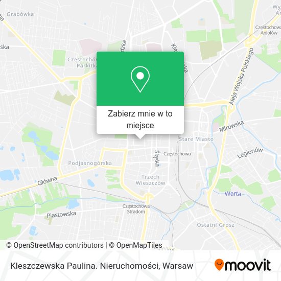 Mapa Kleszczewska Paulina. Nieruchomości