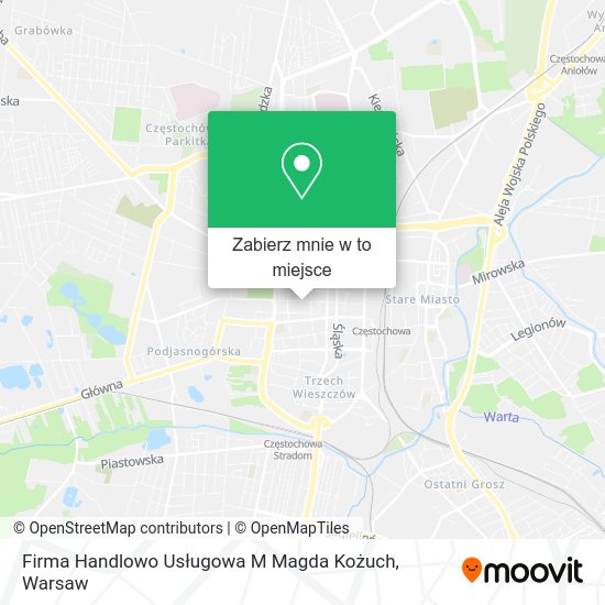 Mapa Firma Handlowo Usługowa M Magda Kożuch