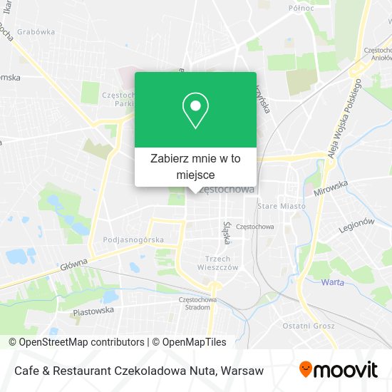 Mapa Cafe & Restaurant Czekoladowa Nuta