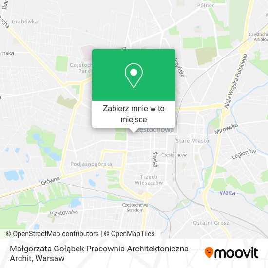 Mapa Małgorzata Gołąbek Pracownia Architektoniczna Archit