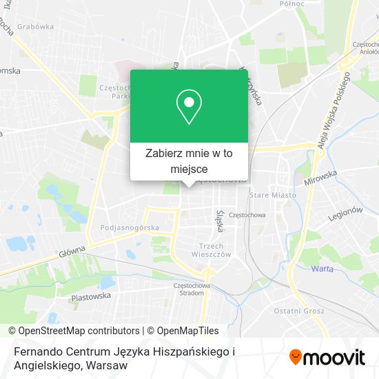 Mapa Fernando Centrum Języka Hiszpańskiego i Angielskiego