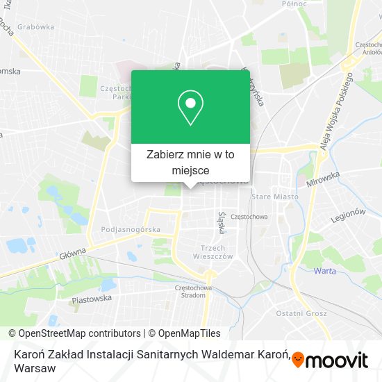 Mapa Karoń Zakład Instalacji Sanitarnych Waldemar Karoń