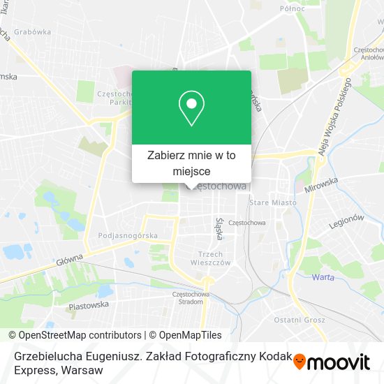 Mapa Grzebielucha Eugeniusz. Zakład Fotograficzny Kodak Express