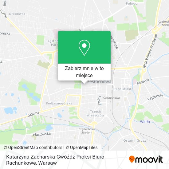 Mapa Katarzyna Zacharska-Gwóźdź Proksi Biuro Rachunkowe