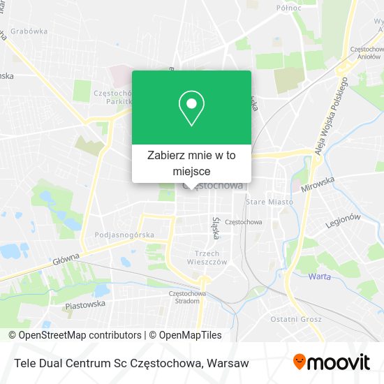 Mapa Tele Dual Centrum Sc Częstochowa