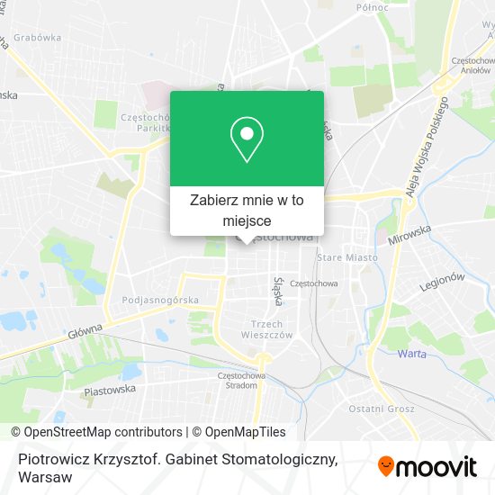 Mapa Piotrowicz Krzysztof. Gabinet Stomatologiczny