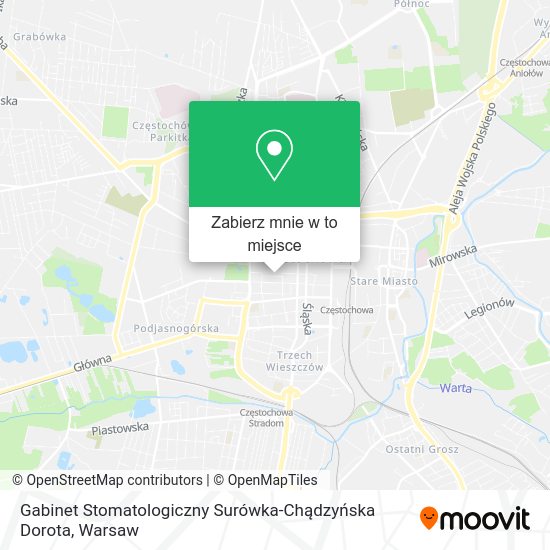 Mapa Gabinet Stomatologiczny Surówka-Chądzyńska Dorota