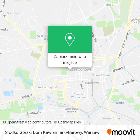 Mapa Słodko Gorzki Dom Kawiarniano-Barowy