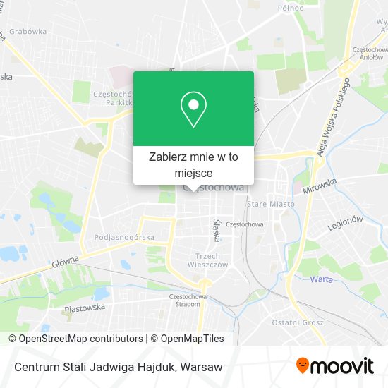 Mapa Centrum Stali Jadwiga Hajduk