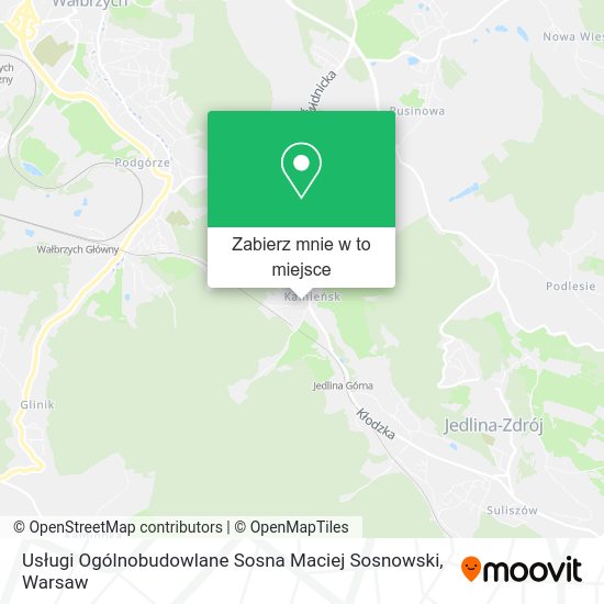 Mapa Usługi Ogólnobudowlane Sosna Maciej Sosnowski