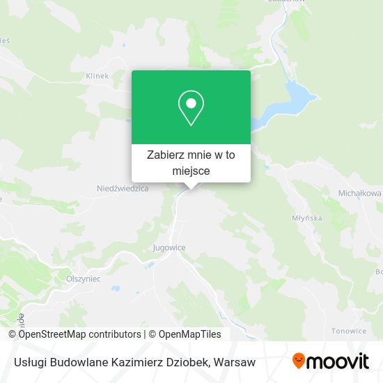 Mapa Usługi Budowlane Kazimierz Dziobek