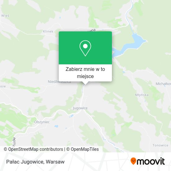 Mapa Pałac Jugowice