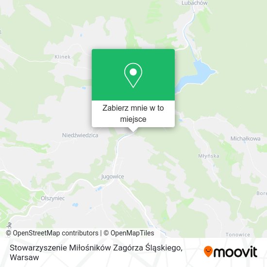 Mapa Stowarzyszenie Miłośników Zagórza Śląskiego