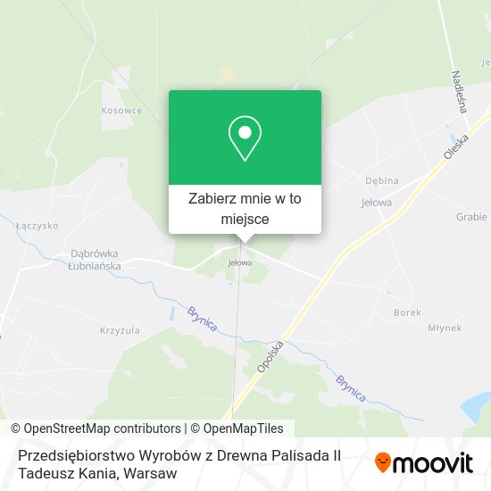 Mapa Przedsiębiorstwo Wyrobów z Drewna Palisada II Tadeusz Kania