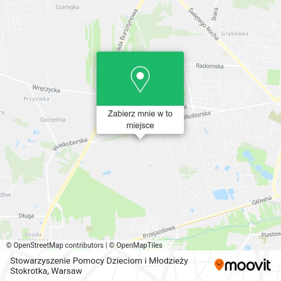 Mapa Stowarzyszenie Pomocy Dzieciom i Młodzieży Stokrotka