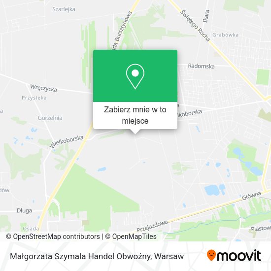 Mapa Małgorzata Szymala Handel Obwoźny