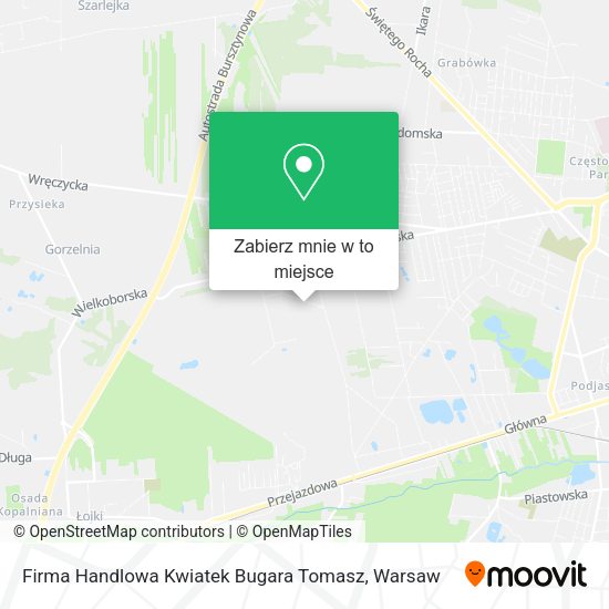 Mapa Firma Handlowa Kwiatek Bugara Tomasz