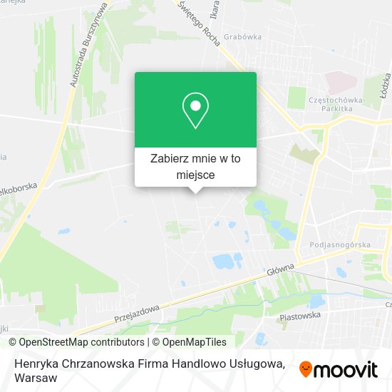 Mapa Henryka Chrzanowska Firma Handlowo Usługowa