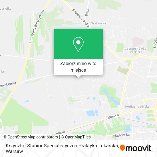 Mapa Krzysztof Stanior Specjalistyczna Praktyka Lekarska