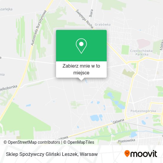 Mapa Sklep Spożywczy Gliński Leszek