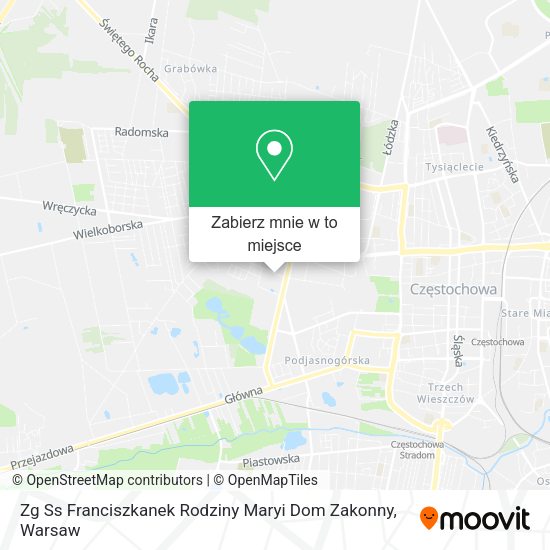 Mapa Zg Ss Franciszkanek Rodziny Maryi Dom Zakonny