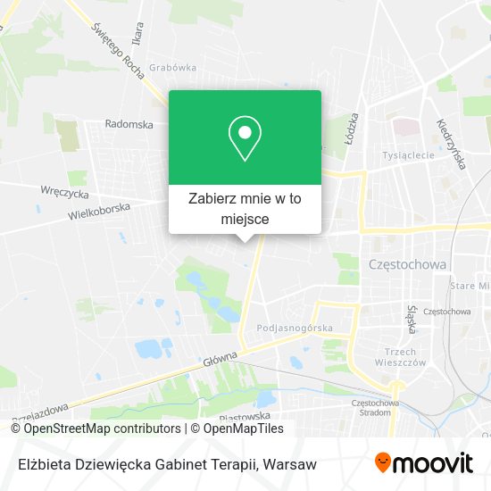 Mapa Elżbieta Dziewięcka Gabinet Terapii