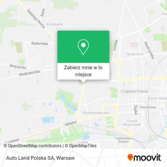 Mapa Auto Land Polska SA