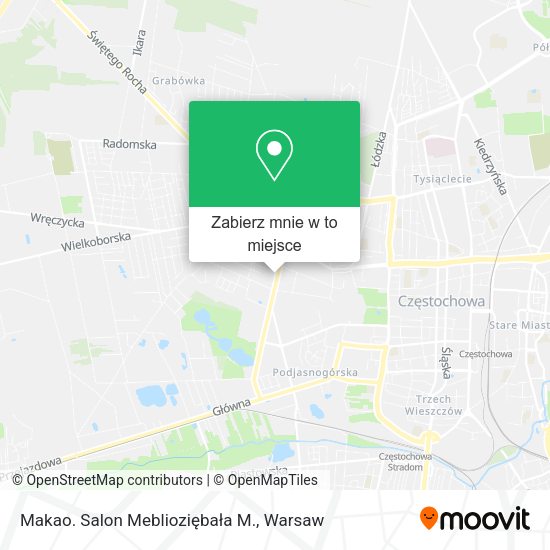 Mapa Makao. Salon Meblioziębała M.