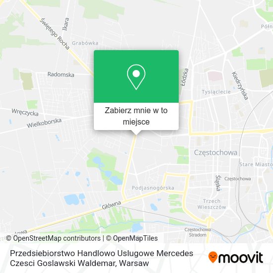 Mapa Przedsiebiorstwo Handlowo Uslugowe Mercedes Czesci Goslawski Waldemar