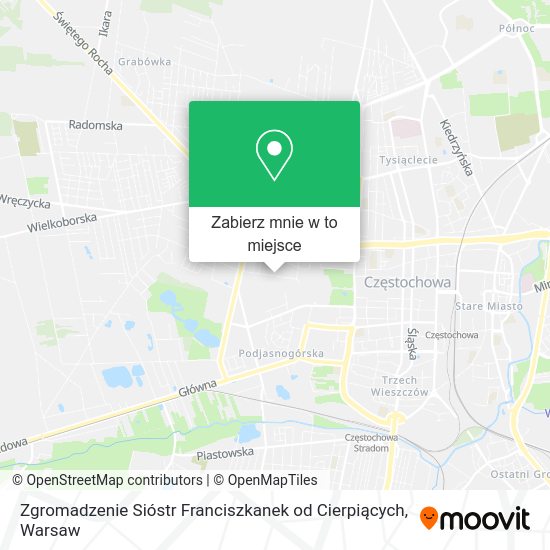 Mapa Zgromadzenie Sióstr Franciszkanek od Cierpiących