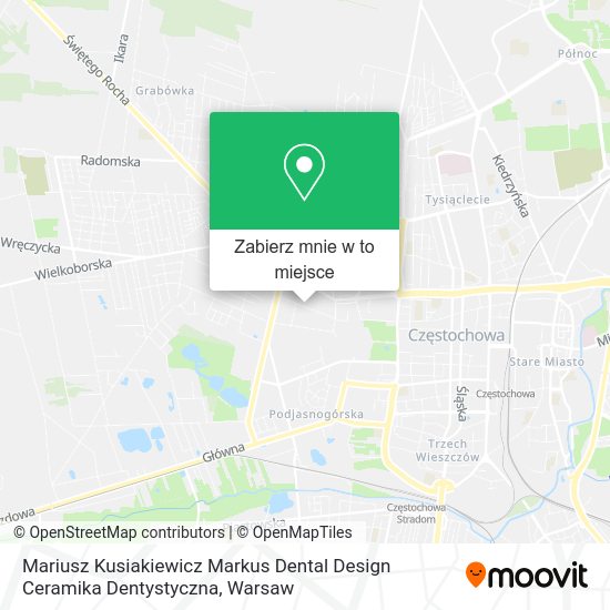 Mapa Mariusz Kusiakiewicz Markus Dental Design Ceramika Dentystyczna