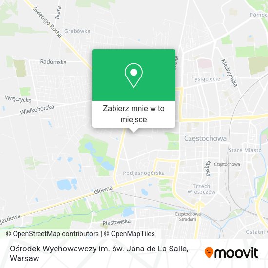 Mapa Ośrodek Wychowawczy im. św. Jana de La Salle