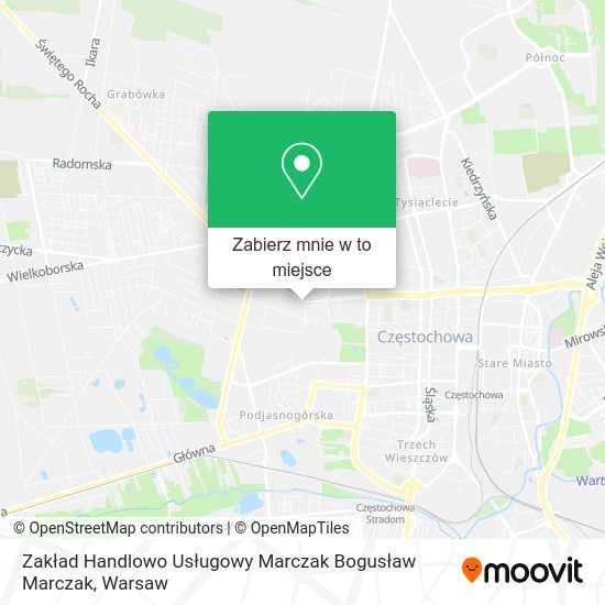 Mapa Zakład Handlowo Usługowy Marczak Bogusław Marczak